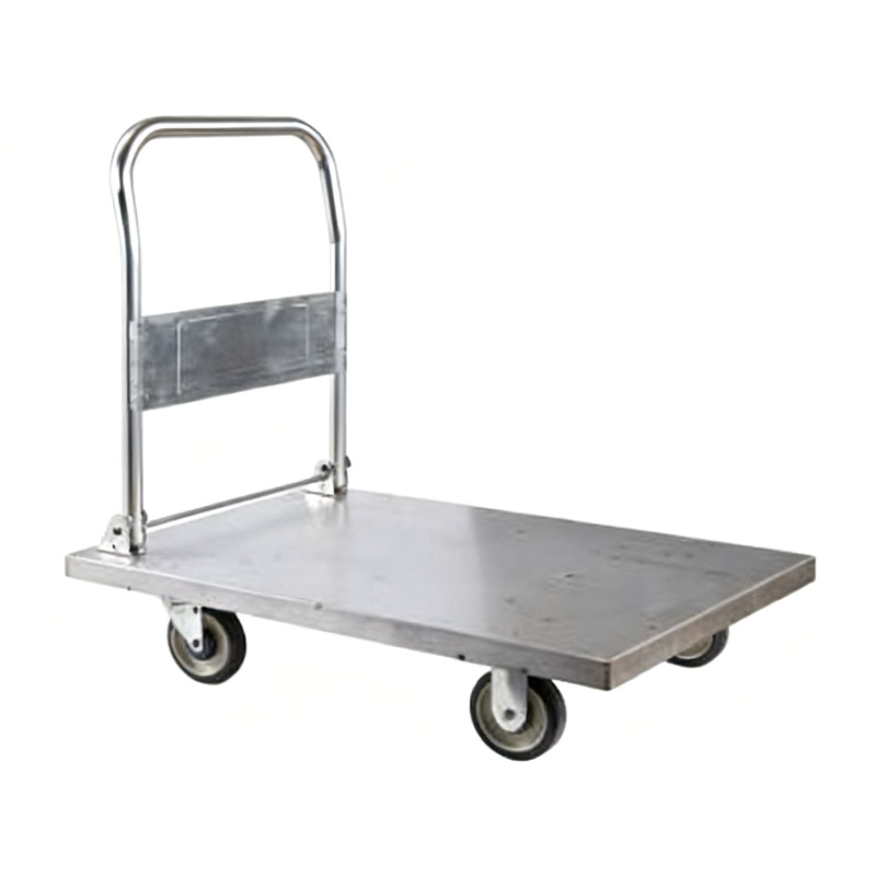 Ocelový vozík pro velké zatížení, nákladní vozík, transportér, plochý vozík pro domácnost, přenosný přívěs, skládací malý vozík, ručně tažený vozík
